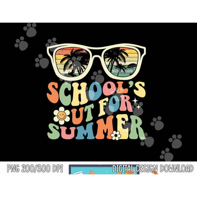 School s Out For Summer Graduation Teacher Sunglasses Retro png, sublimation copy.jpg