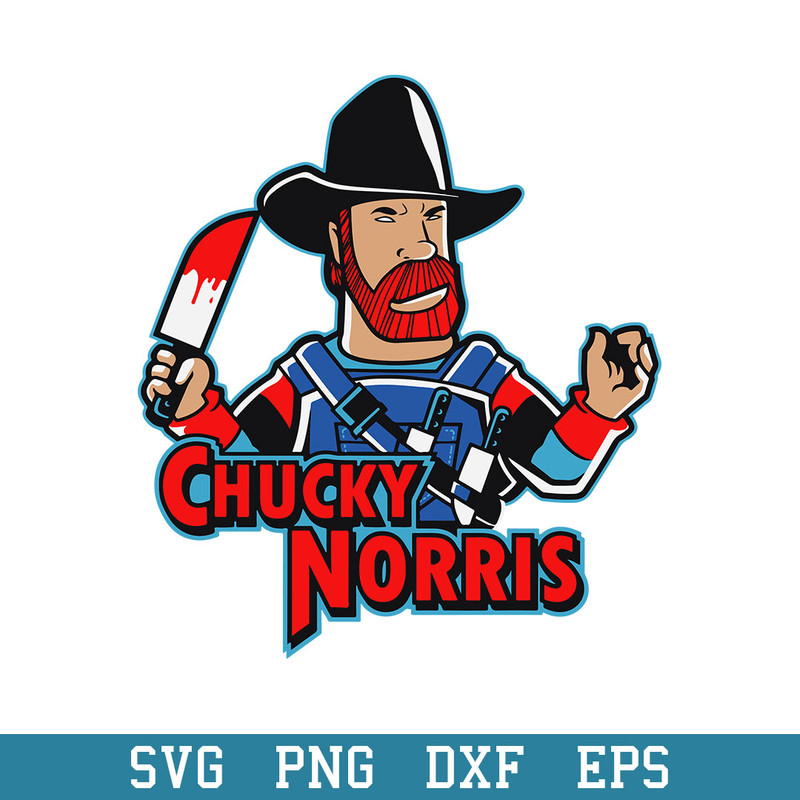 Chucky Norris Svg, Horror Halloween Svg, Halloween Svg, Png Dxf Eps Digital File.jpeg