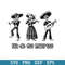 Day of the Dead Musicians Halloween Svg, Halloween Svg, Png Dxf Eps Digital File.jpeg