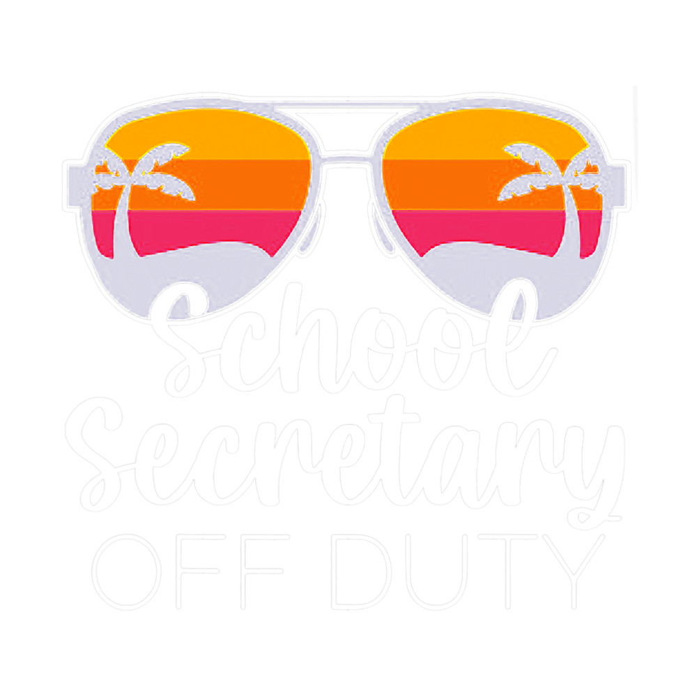 School Secretary Off Duty Sunglasses Beach Sunset png, sublimation.png