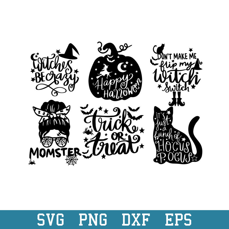 Halloween Momster Bundle Svg, Halloween Svg, Png Dxf Eps Digital File.jpeg