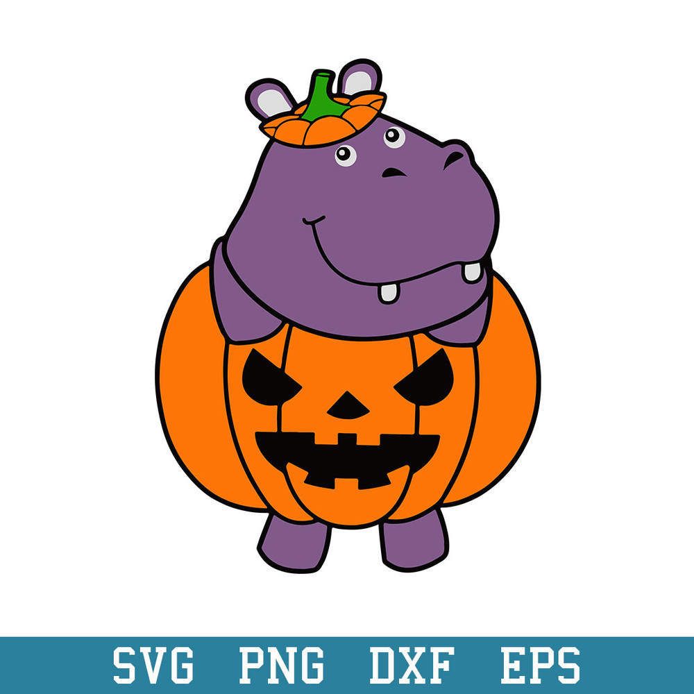 Hippopotamus Pumpkin Body Halloween Svg, Halloween Svg, Png Dxf Eps Digital File.jpeg