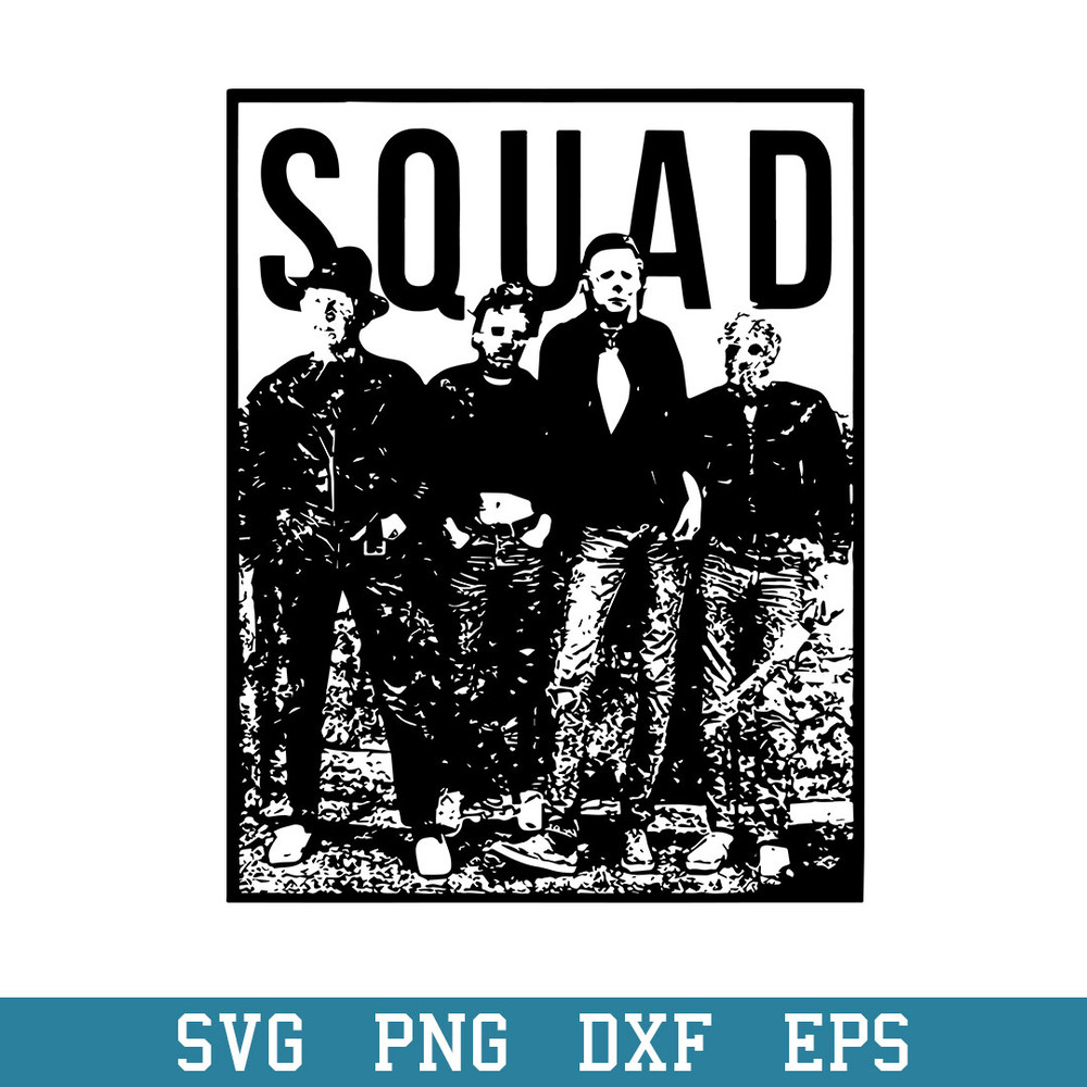 Horror Movies Squad Svg, Horror Characters Svg, Halloween Svg, Png Dxf Eps Digital File.jpeg