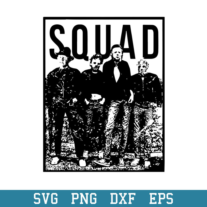 Horror Movies Squad Svg, Horror Characters Svg, Halloween Svg, Png Dxf Eps Digital File.jpeg