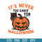 Its Never Too Early for Halloween Svg, Halloween Svg, Png Dxf Eps Digital File.jpeg