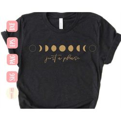 moon phase svg design - just a phase moon svg for cricut - moon svg - digital download