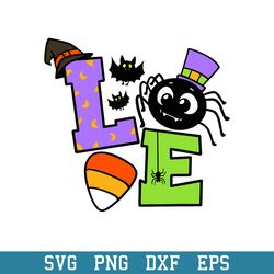love halloween svg, halloween svg, png dxf eps digital file