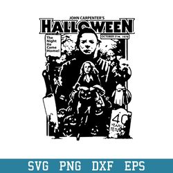 michael myers halloween 1978 horror movie svg, halloween svg, png dxf eps digital file