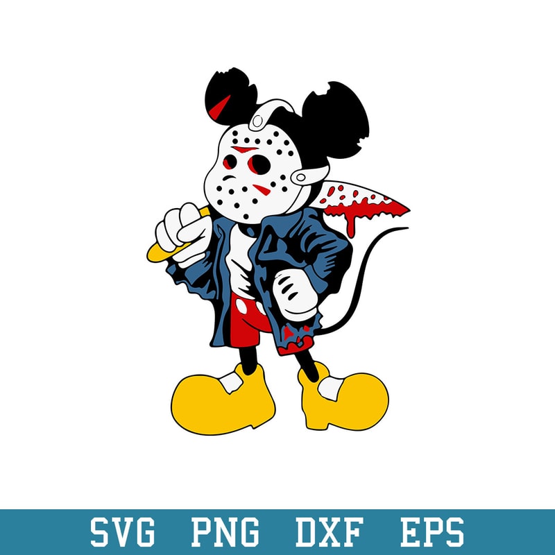 Mickey Jason Horror Halloween Svg, Mickey Horror Svg, Halloween Svg, Png Dxf Eps Digital File.jpeg