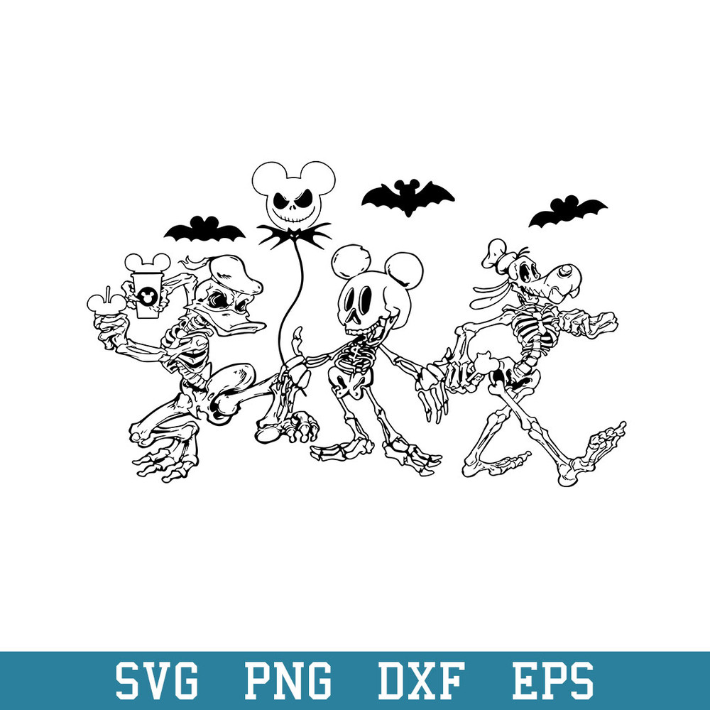 Mickey Skeleton Halloween Svg, Disney Halloween Svg, Halloween Svg, Png Dxf Eps Digital File.jpeg