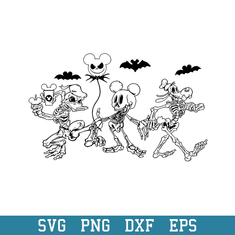 Mickey Skeleton Halloween Svg, Disney Halloween Svg, Halloween Svg, Png Dxf Eps Digital File.jpeg