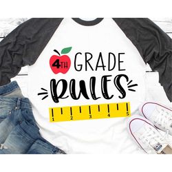 4th grade rules svg fourth grade svg fourth grade dude svg 4th grade boy fourth grade girl png back to school cut file f