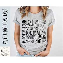 football svg design - football shirt svg for cricut - fall football shirt svg - football subway art - eps png dxf svg -
