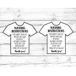 washing instructions svg bundle care instructions card svg shirt care svg for circuit & silhouette care card png garment
