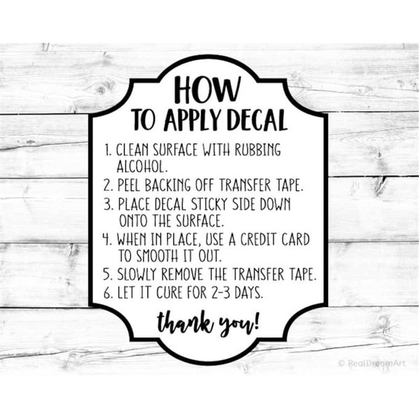 Decal Format Apply Decal Svg How to Apply Decal Svg Decal Application Ins | Inspire ...
