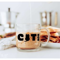 cat mom svg, cat shirt svg, cat mom gift, pet svg, cute cat svg, cat lover silhouette, black cat svg, cat clipart, dxf p