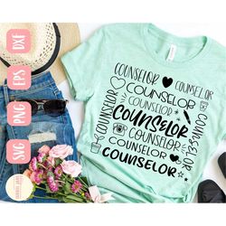 counselor svg design - therapist svg file for cricut - subway art svg - cut file