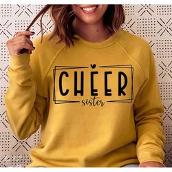 cheer sister svg, cheer sister cut file, cheer sister shirt png, cheerleader svg, gift for sister svg, png sublimation,