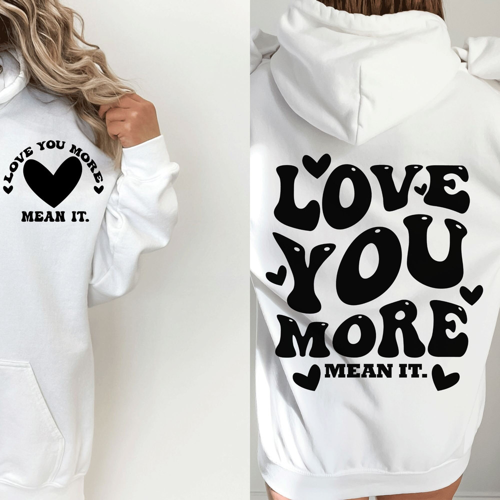 Love You More SVG, Trendy, Retro, Groovy, Svg, Eps, Png, Instant Download - 1.jpg