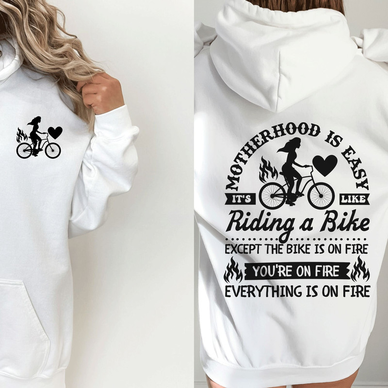 Motherhood is easy svg, It's like riding a bike svg, Motherhood svg, Being a mom is easy svg, Funny motherhood skull svg, Mom Life Svg - 4.jpg