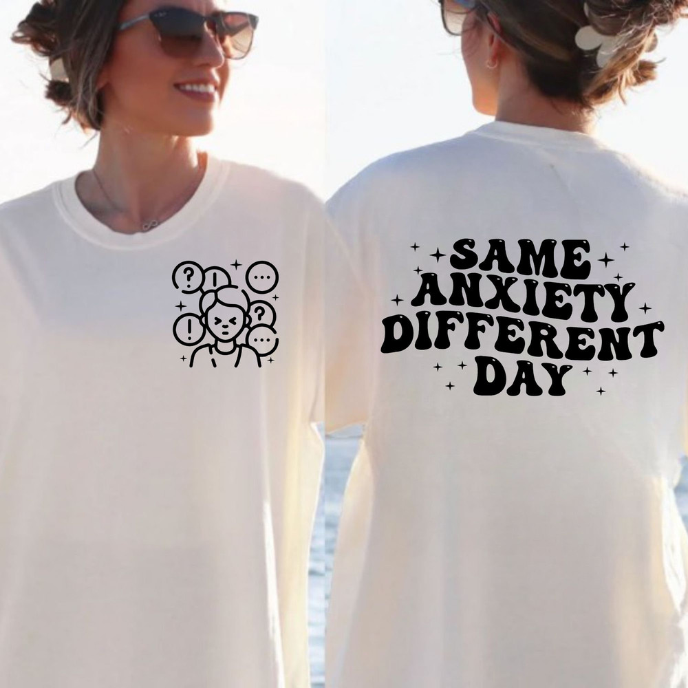 Same Anxiety Different Day SVG, Motivational Svg, Mom Svg, Strong Women Svg, Women T-Shirt, Wavy Stacked Svg, Dxf Eps Png Silhouette Cricut - 3.jpg
