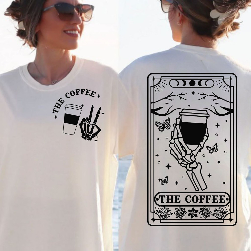 The Coffee Tarot Card SVG, Coffee tarot svg, Skull coffee svg, Coffee tarot card svg, Coffee skull svg, Coffee svg, Coffee lover svg - 2.jpg