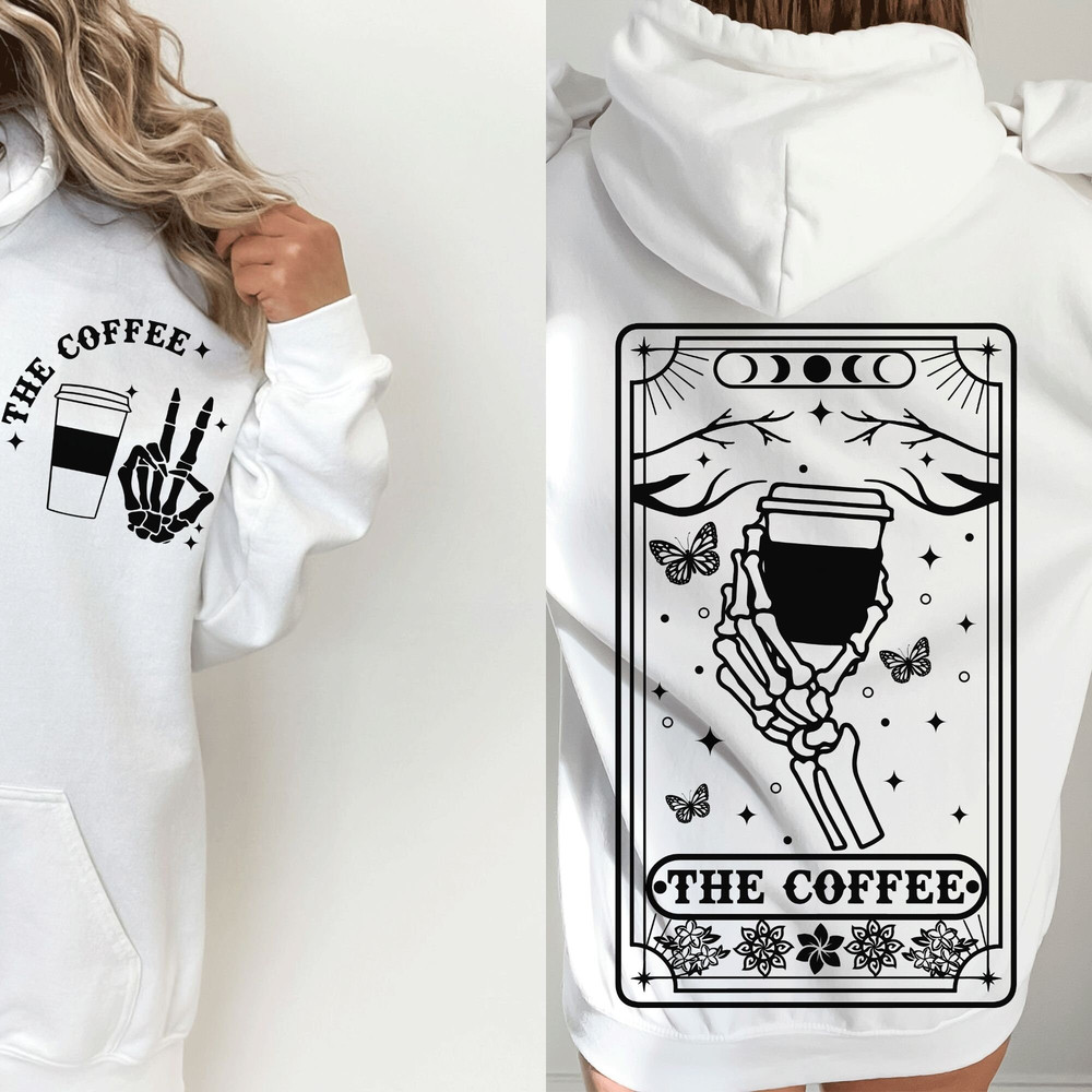 The Coffee Tarot Card SVG, Coffee tarot svg, Skull coffee svg, Coffee tarot card svg, Coffee skull svg, Coffee svg, Coffee lover svg - 4.jpg