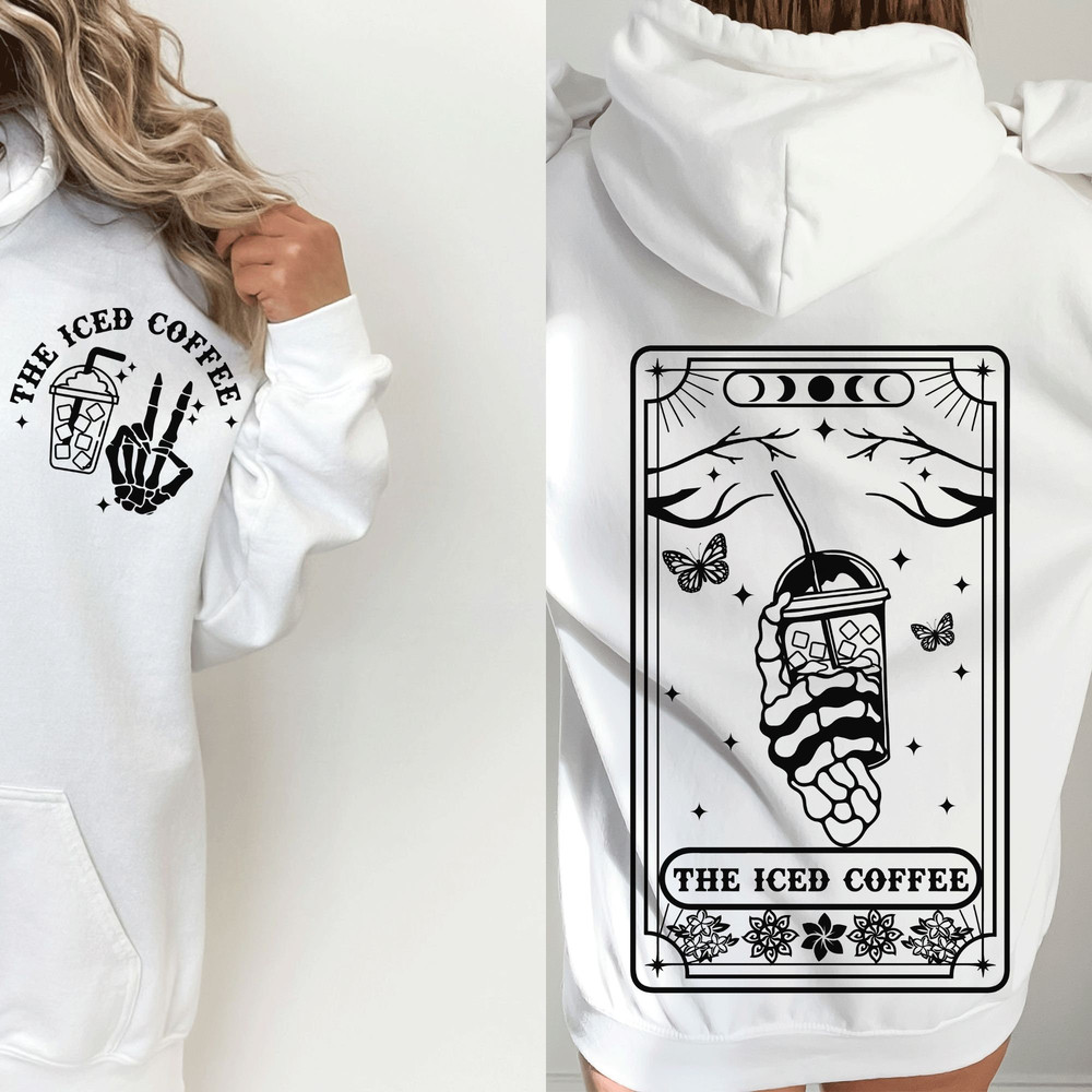 The Iced Coffee Tarot Card SVG, Iced Coffee tarot svg, Skull coffee svg, Coffee tarot card svg, Coffee skull svg, Iced Coffee svg - 2.jpg