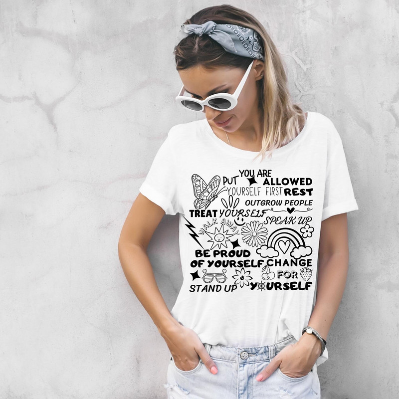 You Are Allowed To Thrive svg, Retro shirt svg, Front pocket svg, Aesthetic svg designs, Groovy svg, Motivational quote svg - 6.jpg