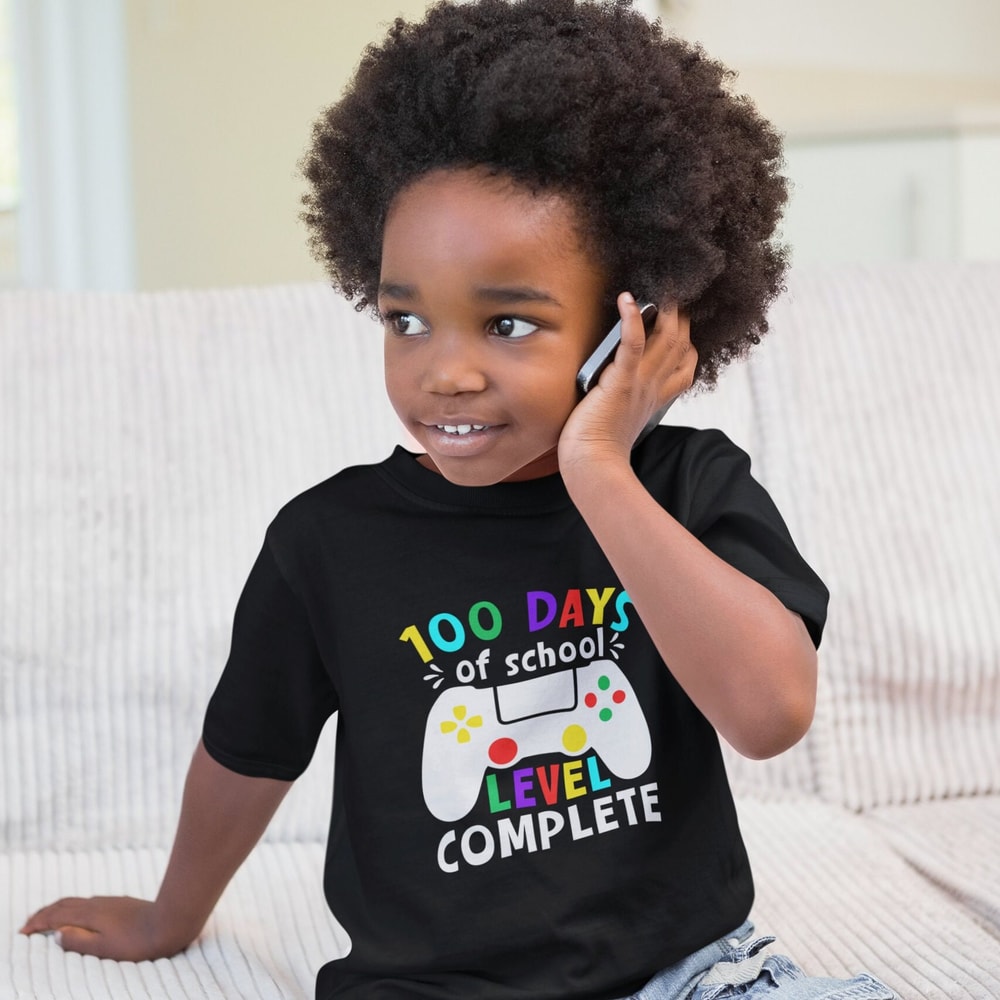 100 days of School Level Complete SVG, Boys 100 Days of School SVG, Gamer 100th Day svg, Gaming 100 Days svg, 100th Day of School cut files - 3.jpg