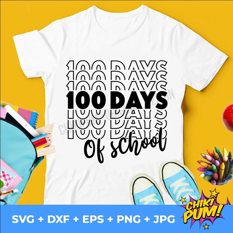 100 days of school SVG, 100 days svg, 100th day of school SVG, Digital SVG files - 2.jpg