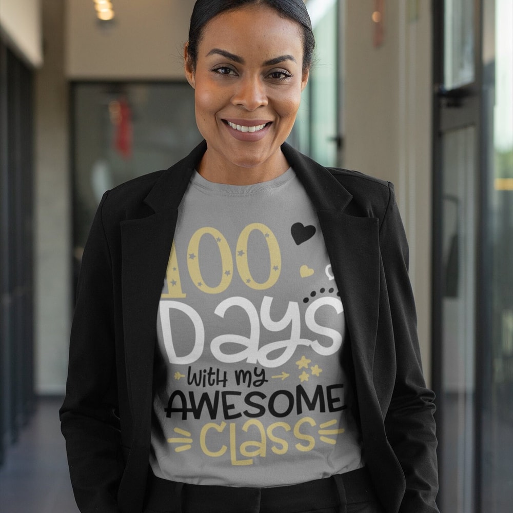 100 days with my awesome class svg, 100 days of School svg, Teacher svg, Cricut files (Includes Glitter PNG 300 dpi) - 3.jpg