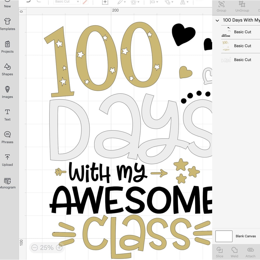 100 days with my awesome class svg, 100 days of School svg, Teacher svg, Cricut files (Includes Glitter PNG 300 dpi) - 7.jpg