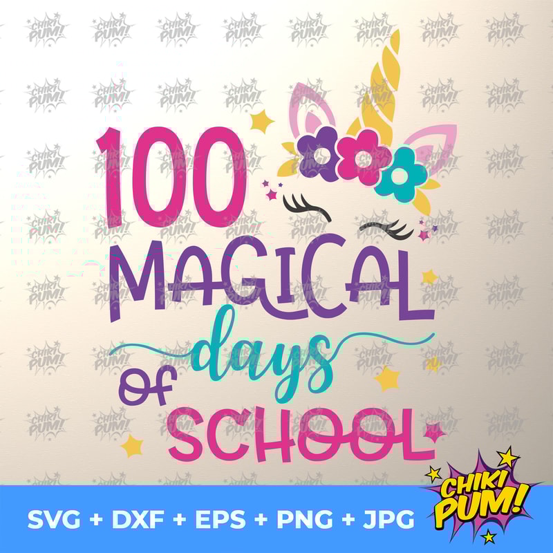 100 magical days of school SVG, 100 days of school SVG, 100 days SVG - 5.jpg