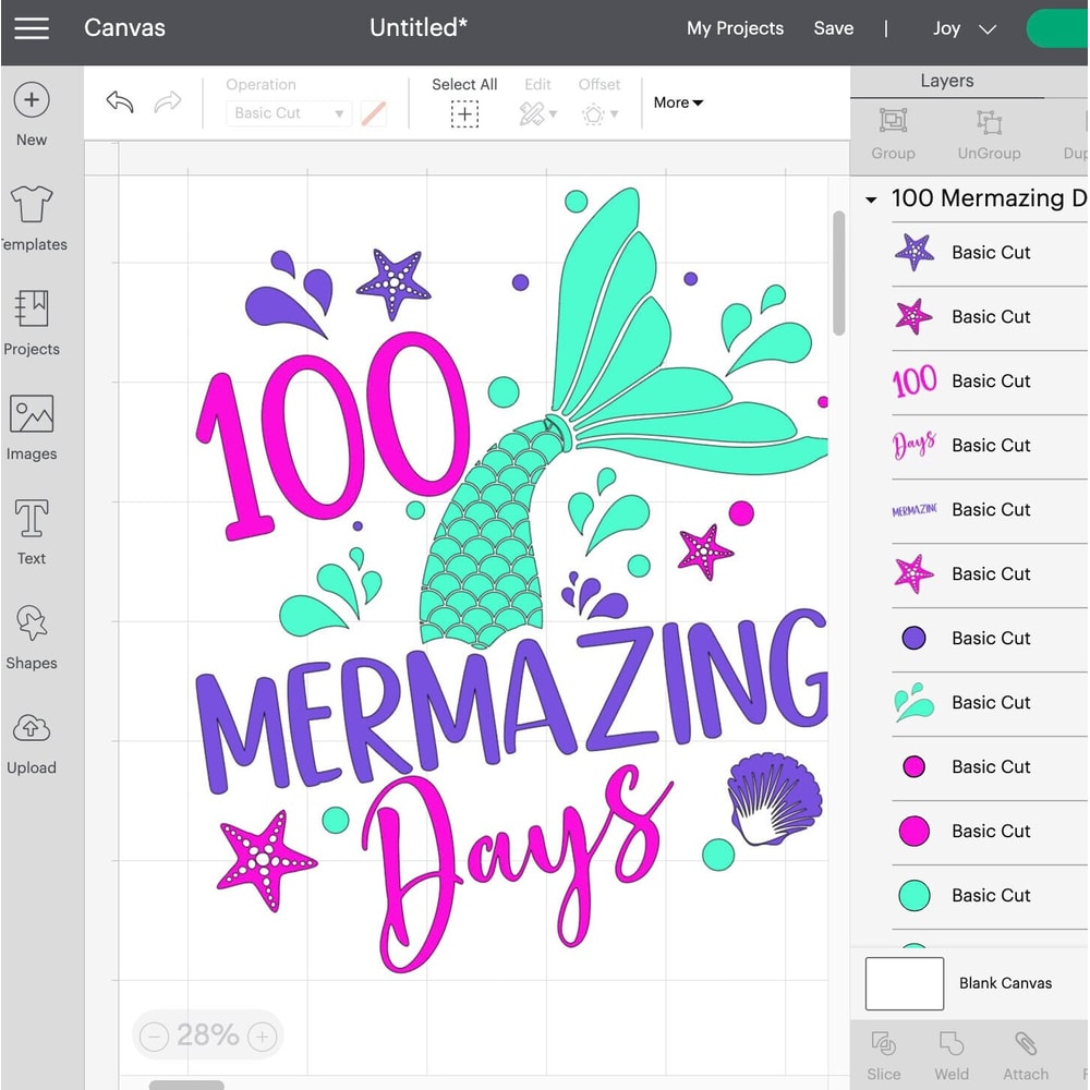 100 mermazing days SVG, 100 days of school SVG, 100 days SVG, Files for cricut and Silhouette - 5.jpg