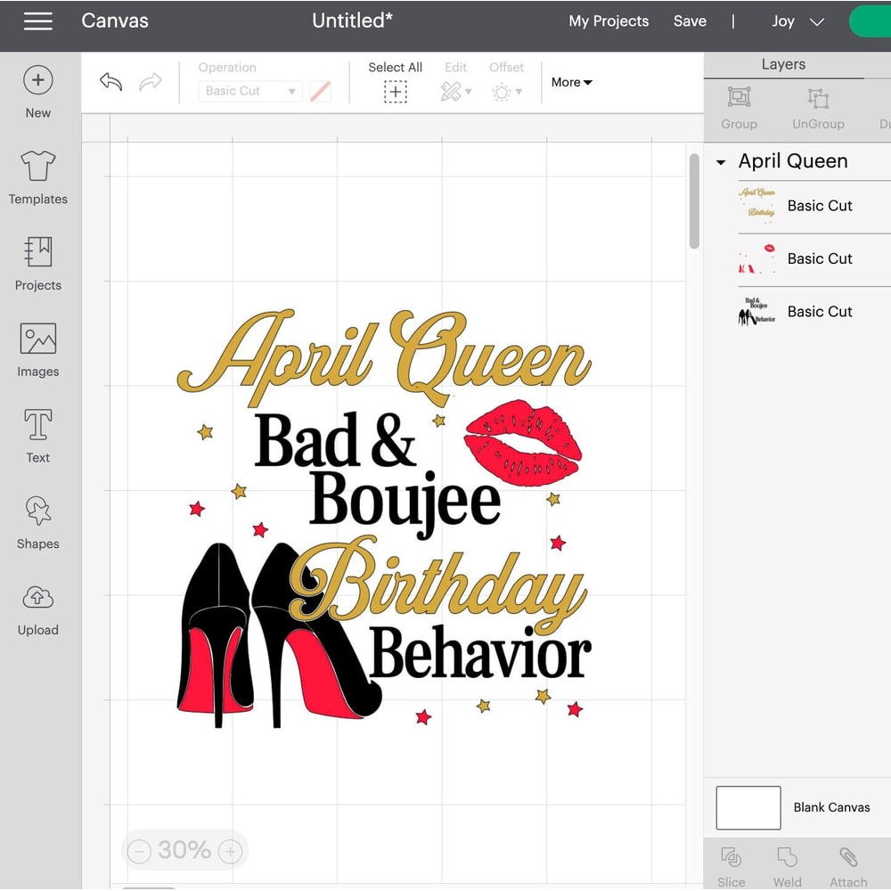 April Queen Bad and Boujee Birthday Behavior, Bad and Boujee svg, Birthday Tshirt cut files - 5.jpg