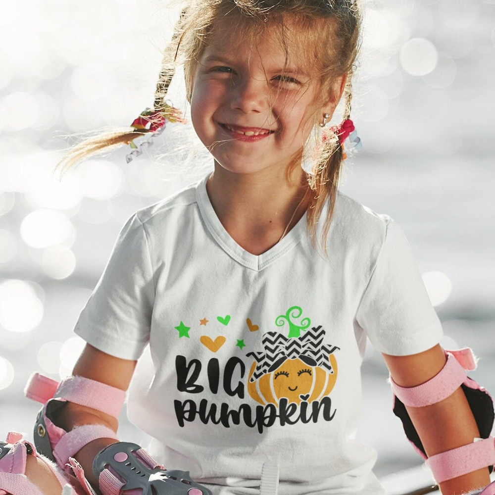 Big Pumpkin Svg, Little Pumpkin Svg, Girl Thanksgiving Svg, Halloween Cut File, Big & Little Sister, Thanksgiving Cut Files - 3.jpg