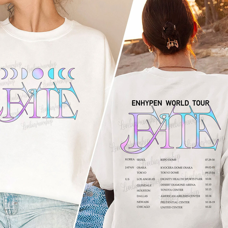 2 sides Enhypen Fate World Tour Shirt, ENHYPEN Tour 2023 Sweatshirt, Enhypen Dark Blood Shirt, Enhypen Kpop Tshirt, Enhypen Engene Shirt - 2.jpg