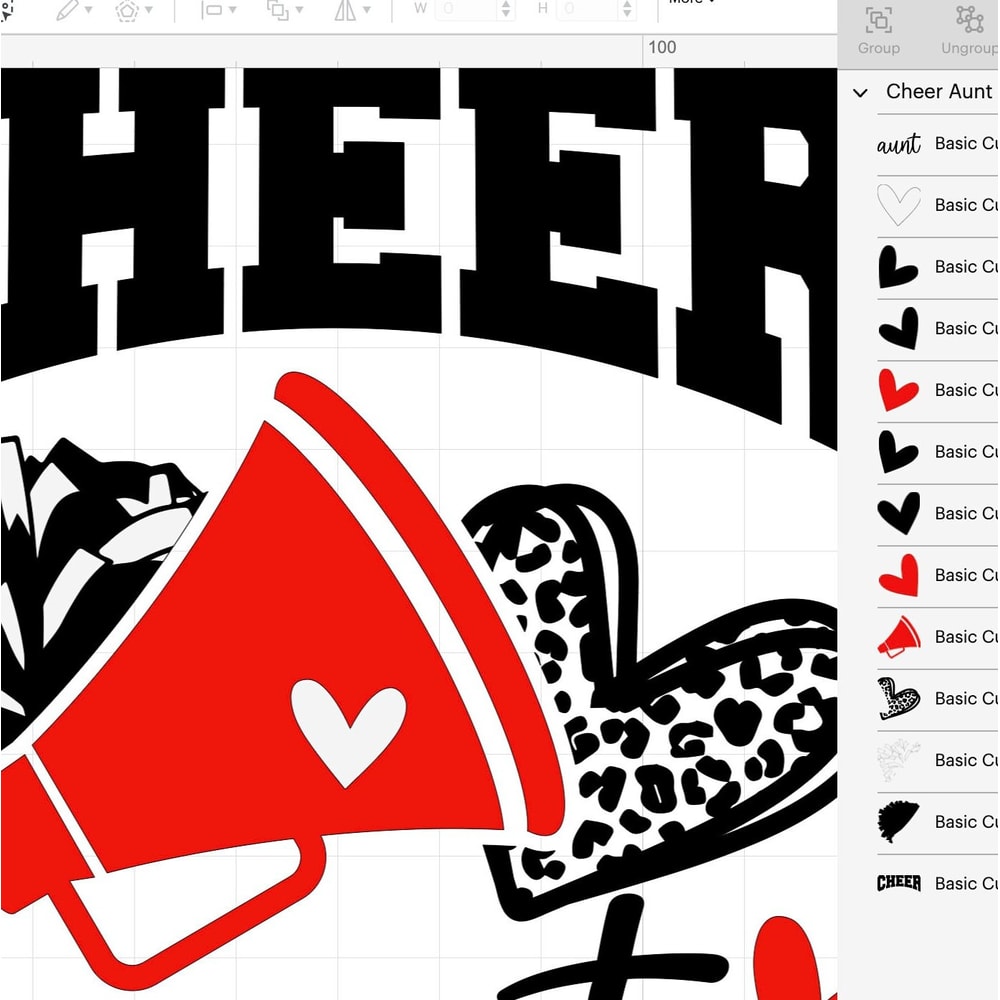 Cheer Aunt Svg, Football Leopard Print Heart Svg, Leopard Glitter Red Cheerleader Svg, Cheer Group Shirts Svg, Iron On Png - 5.jpg
