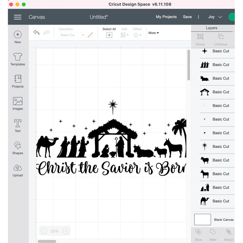 Christ the savior is born svg, Nativity scene svg, Christmas svg, Holiday Decoration Decal, Vinyl Cut File, Nativity Cricut svg - 6.jpg