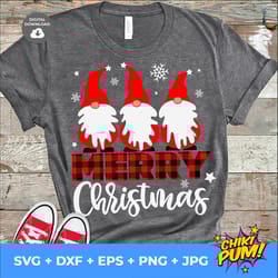 christmas gnomes svg, merry christmas svg, cute gnomies svg, kids funny christmas shirt svg file for cricut silhouette,