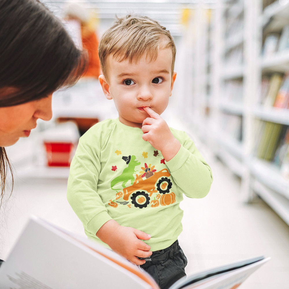 Cool Turkey and Dinosaur Monster Truck Svg, Boys Thanksgiving Svg, Turkey Truck Svg, Dinosaur truck svg, Monogram Svg, Fall Cut Files, - 3.jpg