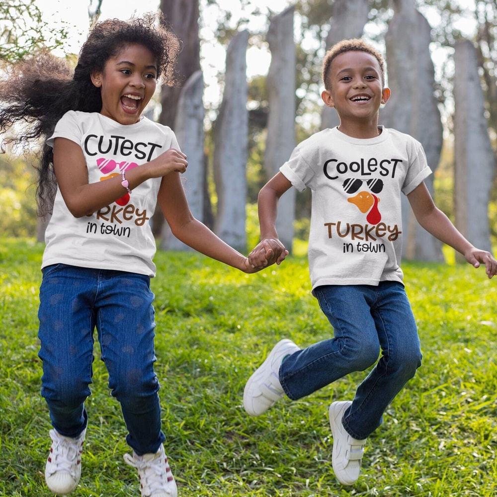 Coolest Turkey in Town SVG, Cutest turkey in town SVG, Thanksgiving Kids - 10.jpg