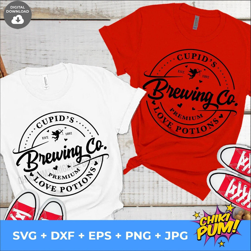 Cupid's Brewing Co SVG, Valentines Day shirt SVG, Valentine SVG, Love Potions - 2.jpg