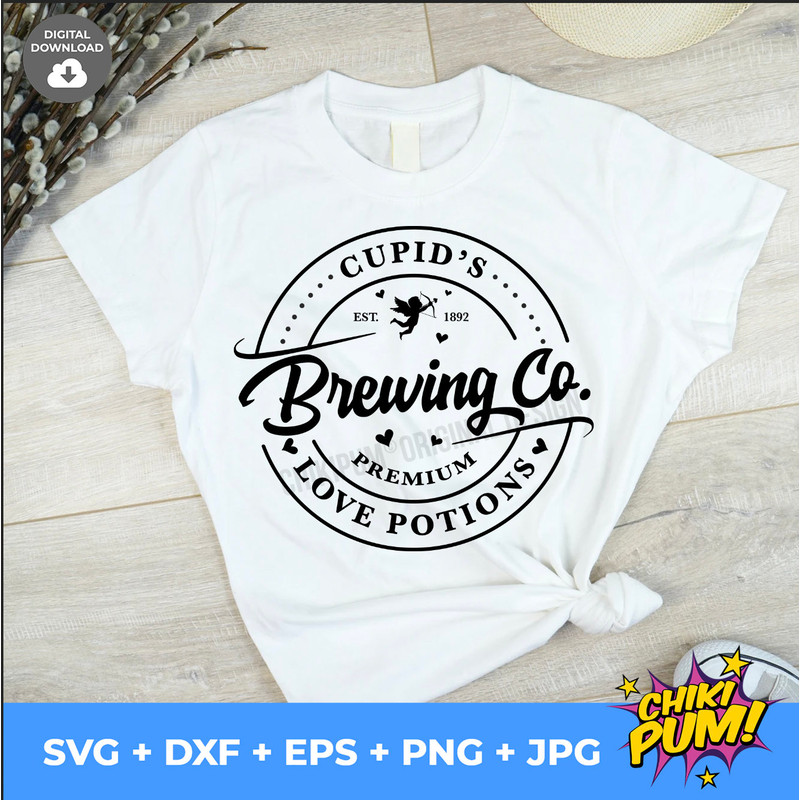 Cupid's Brewing Co SVG, Valentines Day shirt SVG, Valentine SVG, Love Potions - 4.jpg