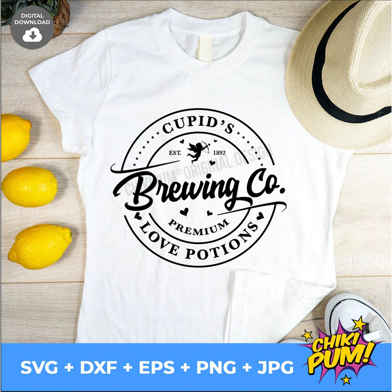 Cupid's Brewing Co SVG, Valentines Day shirt SVG, Valentine SVG, Love Potions - 5.jpg