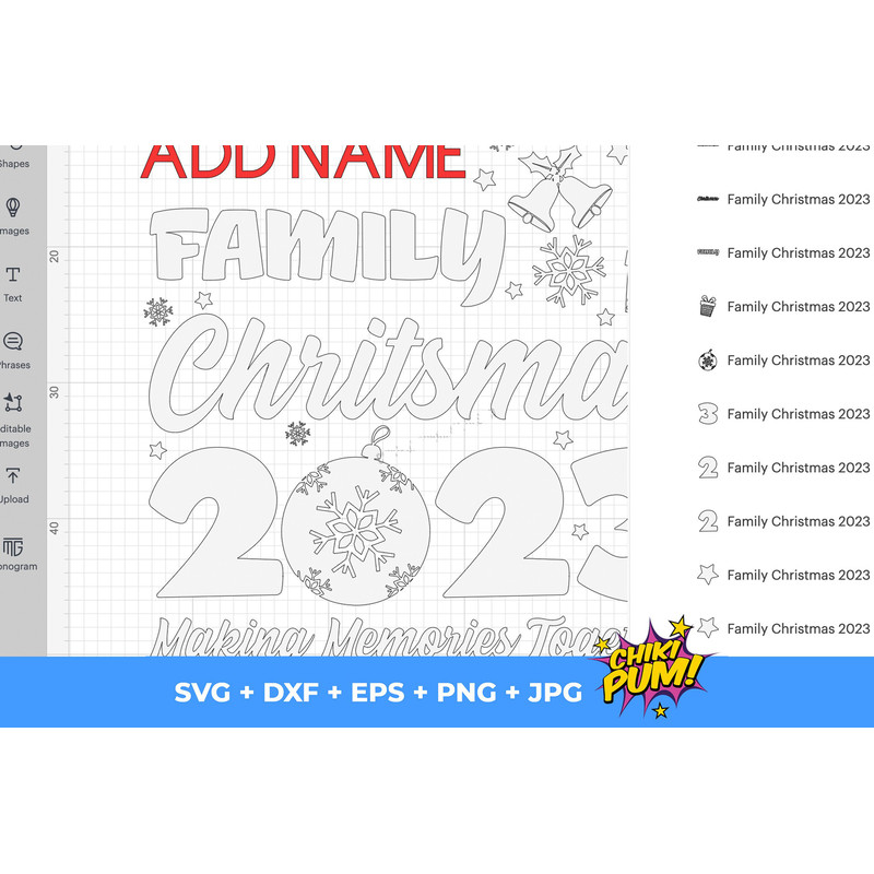 Family Christmas 2023 Svg, Making Memories Together Svg, Christmas 2023 Svg, Christmas Matching Shirts Svg, Cricut Silhouette - 5.jpg