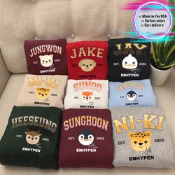 kpop enhypen members sweatshirt, en-zoo enhypen shirt, enhyp