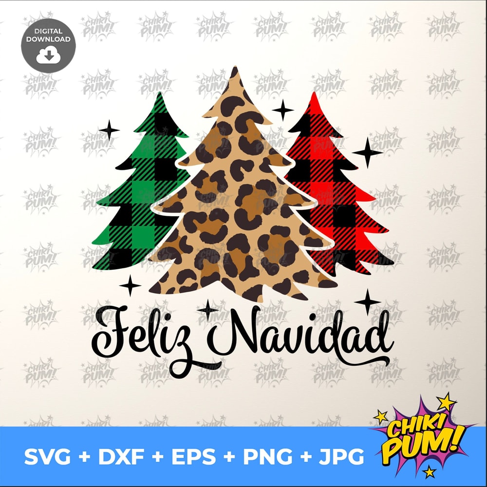 Feliz Navidad Svg, Spanish Christmas Svg, Christmas Tree Svg, Merry Christmas Svg, Christmas Shirt Design Svg Files - 4.jpg