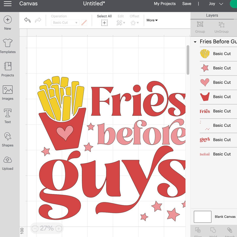 Fries before guys retro SVG cut file, Retro Valentines day svg, Girly valentine svg, Valentines png and cut files - 4.jpg